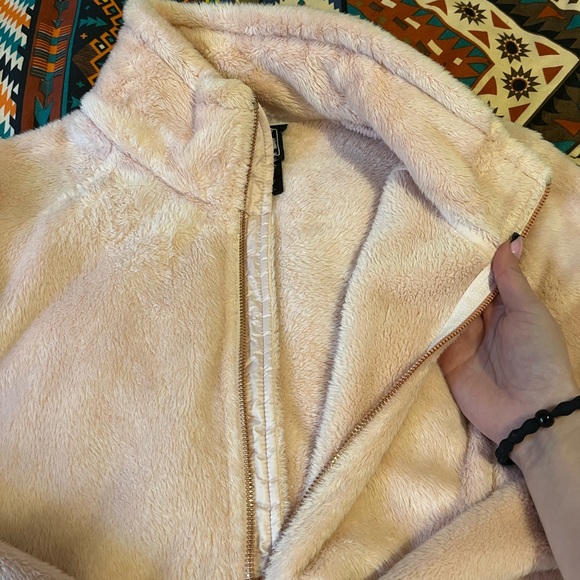 Fuzzy pink North Face Jacket - Picture 3 of 3